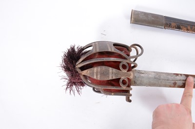 Lot 41 - Military basket hilted broadsword