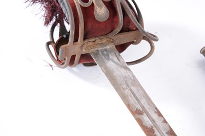 Lot 41 - Military basket hilted broadsword