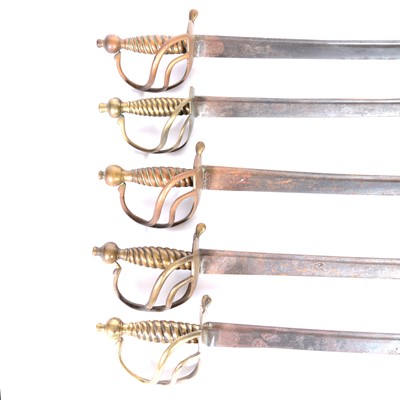 Lot 93 - Five 1751 Pattern hangers