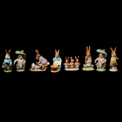 Lot 83 - Eight Beswick Beatrix Potter figures