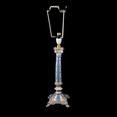 Lot 89 - Dresden porcelain candlestick