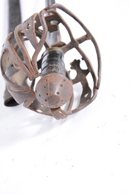 Lot 38 - Scottish basket hilted broadsword