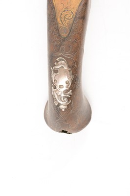 Lot 6 - Flintlock boxlock side-by-side double barrel pistol
