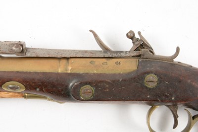 Lot 2 - Flintlock blunderbuss pistol