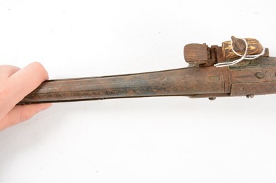 Lot 9 - Turkish flintlock pistol and an Arab pistol