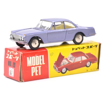 Lot 1135 - Model Pet by Asahi Toy Co die-cast model, ref no.19 Toyopet Sports