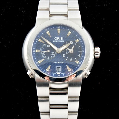 Lot 365 - Oris - a gentleman's World Timer wristwatch.