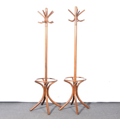 Lot 481 - Two modern beech hat and coat stands