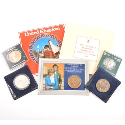 Lot 158 - One box of Victoria and later British coins and foreign coins, some silver content.
