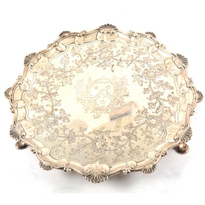 Lot 191 - George III silver salver