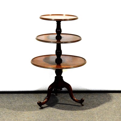 Lot 404 - Early Victorian mahogany dumb waiter