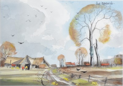 Lot 339 - Hugh Brandon-Cox, Early Spring, Norfolk