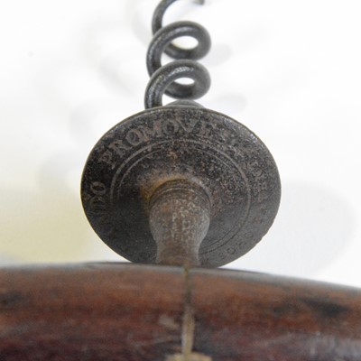 Lot 12 - Samuel Henshall Soho Patent corkscrew, Obstando Promoves