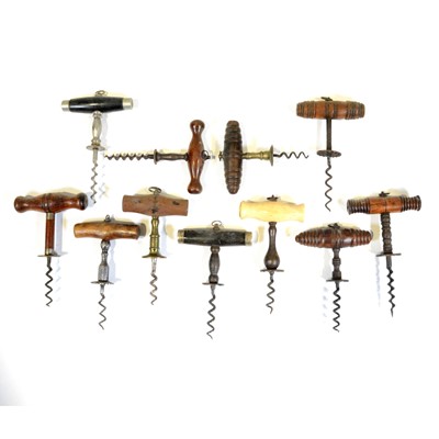 Lot 40 - Eleven Henshall type corkscrews