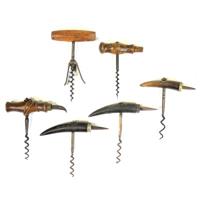 Lot 47 - Sixvarious corkscrews