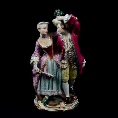 Lot 7 - Meissen porcelain group