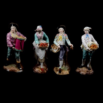 Lot 2 - Four Dresden porcelain figurines