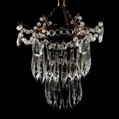 Lot 164 - Centre light shade  and three other light fittings