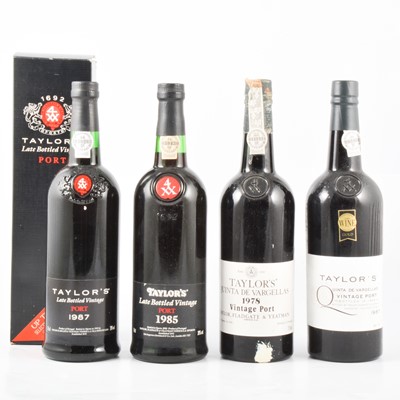 Lot 111 - Four bottles of assorted Taylors port, 1970s/80s vintages