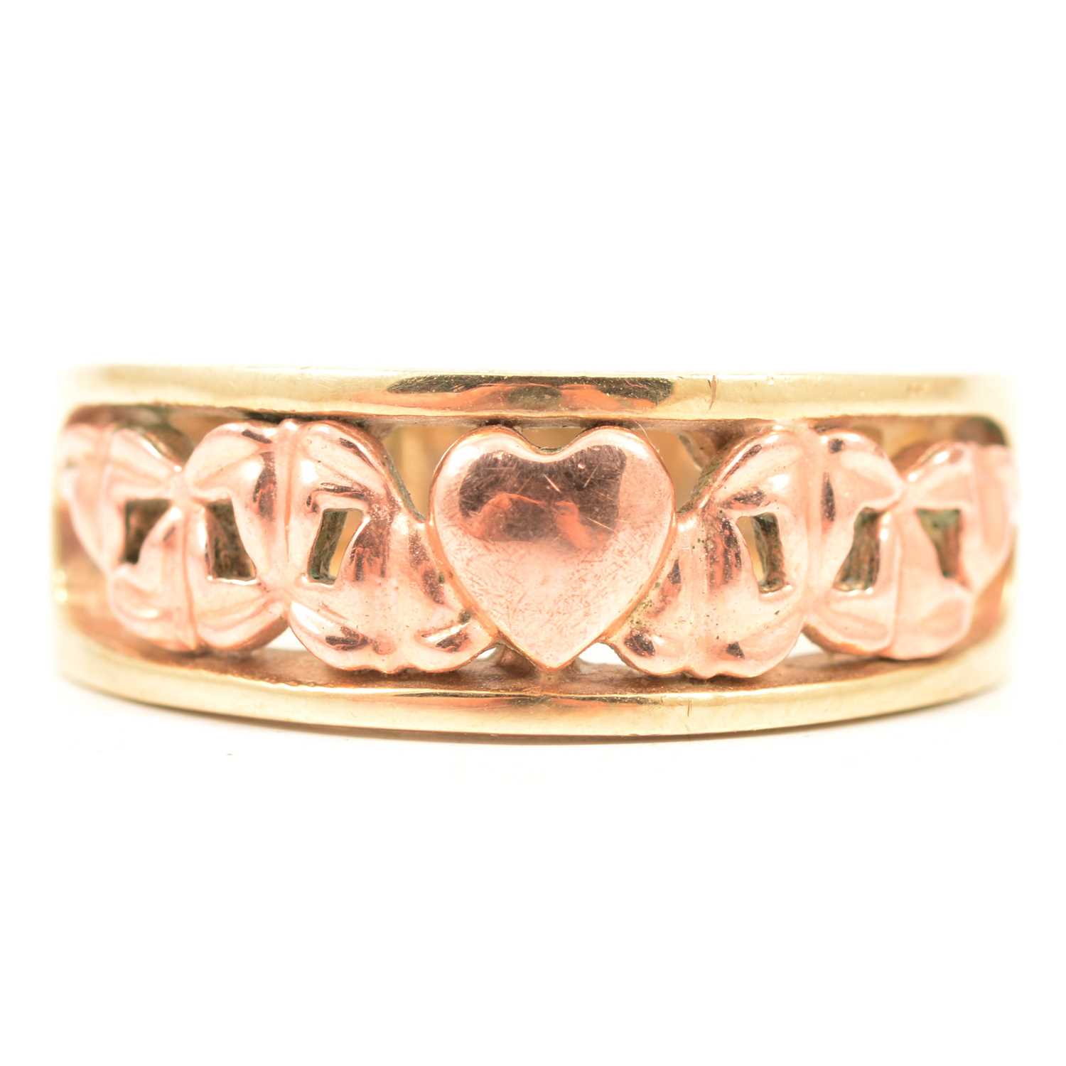 Lot 33 - A Clogau Welsh gold “Cariad” ring.
