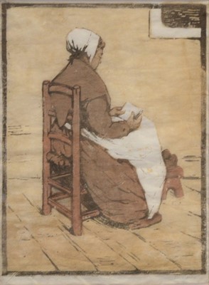 Lot 294 - M Deane, Dutch woman
