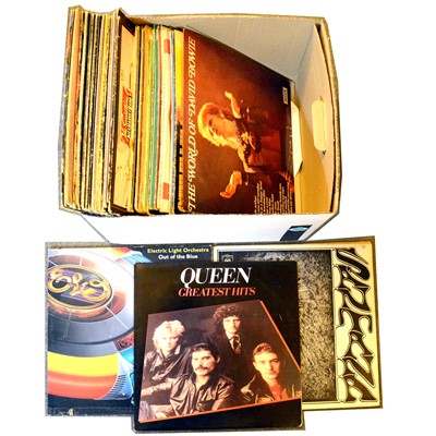 Lot 158 - Rock and Pop LP vinyl music records, forty-one including The Doors, Pink Floyd, Thin Lizzy etc