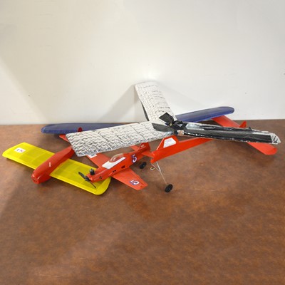 Lot 504 - Three model aircraft airframes, with small glow engine