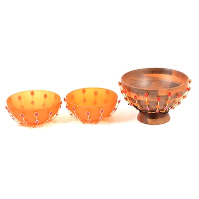 Lot 29 - Three Swarovski Crystal homeware bowls