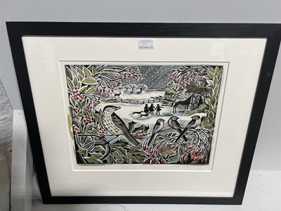 Lot 592 - Angela Harding, Hare Run and another print