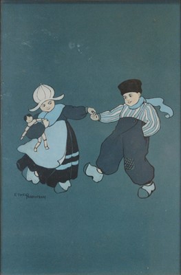 Lot 281 - Ethel Parkinson, Dutch Boy and Girl, pair of prints