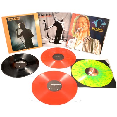 Lot 18 - Three David Bowie LP vinyl records, including King of the Net
