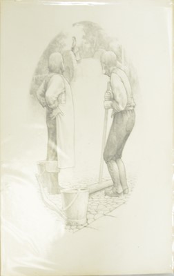 Lot 284 - Alan Lee, a set of nine pencil illustrations for The Hand of Ethelberta