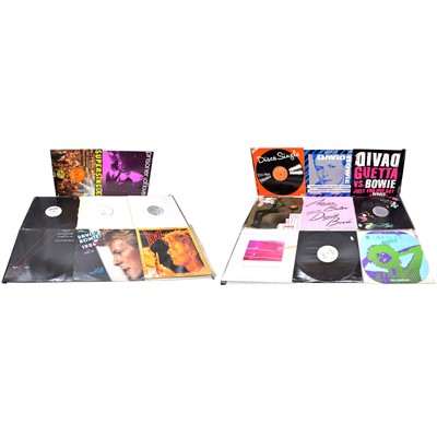 Lot 30 - Seventeen David Bowie 12" single and EP vinyl records