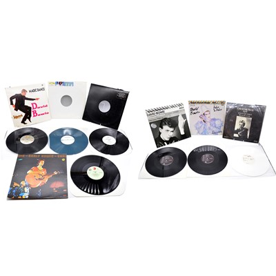 Lot 33 - Seven David Bowie 12" single and EP vinyl records.