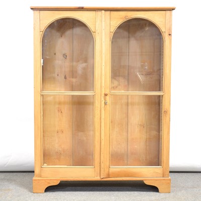 Lot 338 - Stripped pine bookcase