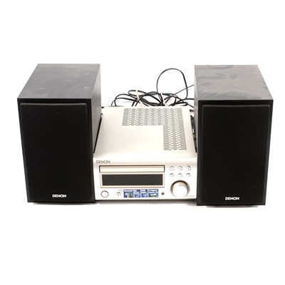 Lot 365 - Denon CD Receiver, RCD-M41DAB, with speakers.