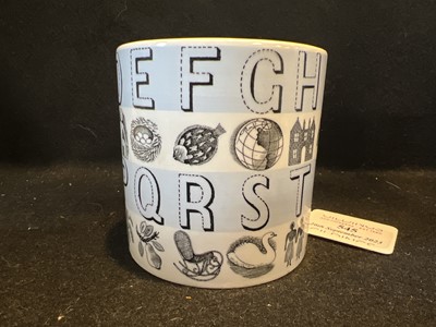Lot 545 - A 'Nursery Alphabet' mug, designed by Eric Ravilious for Wedgwood