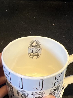 Lot 545 - A 'Nursery Alphabet' mug, designed by Eric Ravilious for Wedgwood