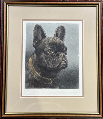 Lot 253 - After Herbert Thomas Dicksee, Two etchings of French Bulldogs