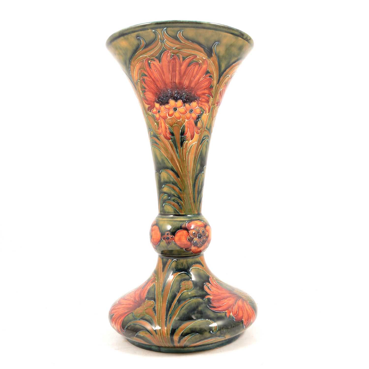 Lot 517 - William Moorcroft for James Macintyre, a 'Revived Cornflower'sign vase