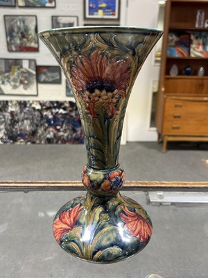 Lot 517 - William Moorcroft for James Macintyre, a 'Revived Cornflower'sign vase