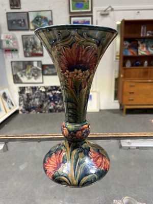 Lot 517 - William Moorcroft for James Macintyre, a 'Revived Cornflower'sign vase