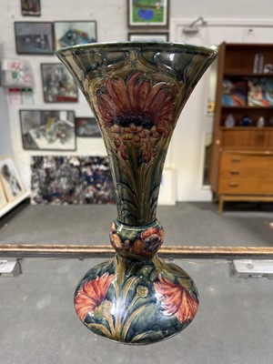 Lot 517 - William Moorcroft for James Macintyre, a 'Revived Cornflower'sign vase
