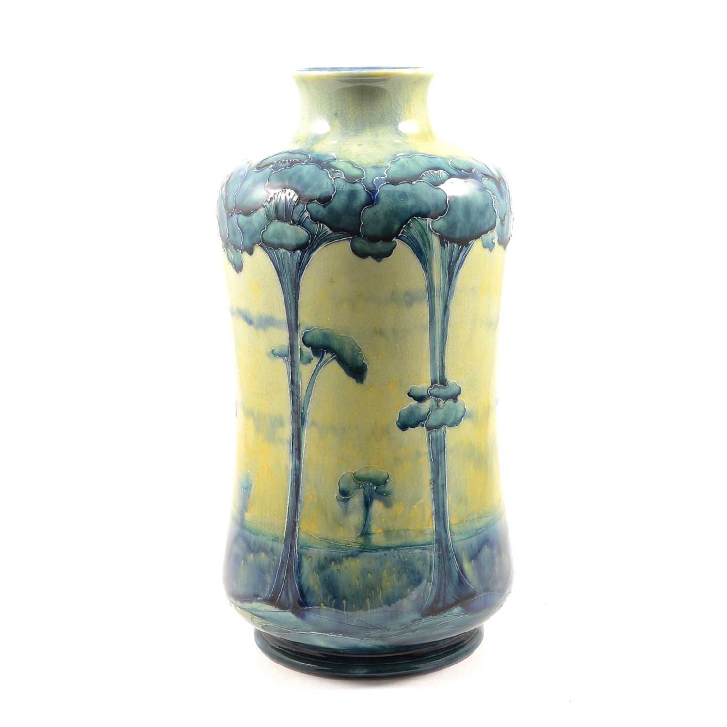Lot 518 - William Moorcroft, a large and early  'Hazledene' landscape vase