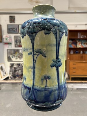 Lot 518 - William Moorcroft, a large and early  'Hazledene' landscape vase