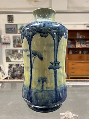 Lot 518 - William Moorcroft, a large and early  'Hazledene' landscape vase