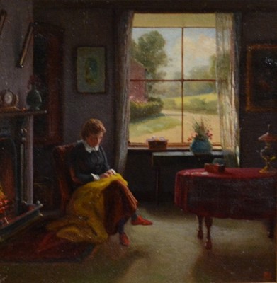 Lot 279 - MJM, BY the fireside, a pair