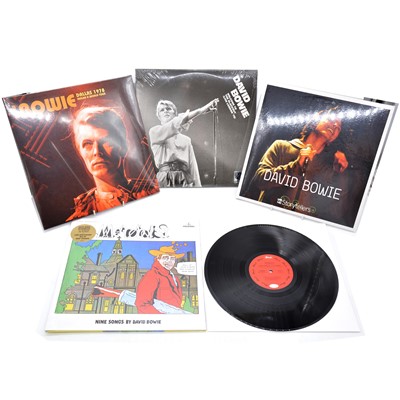 Lot 46 - Four David Bowie modern release vinyl records, all sealed.