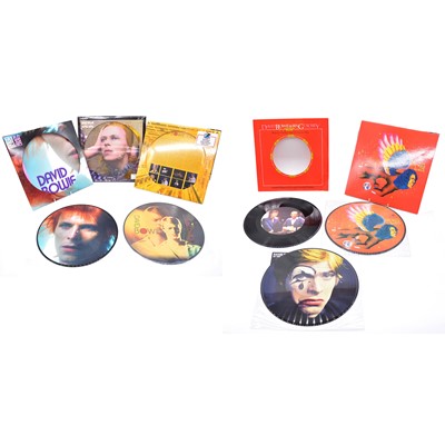 Lot 48 - Six David Bowie picture disc vinyl records