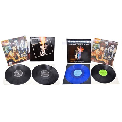 Lot 64 - David Bowie LP vinyl records, four including Ziggy Stardust The Motion Picture etc